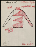 Cashin's illustrations of knitwear body styles. f13-04