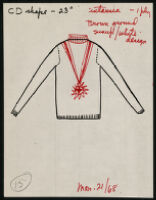 Cashin's illustrations of knitwear body styles. f13-03