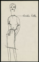 Cashin's illustrations of pullover sweater and knit dress designs. f11-05
