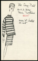 Cashin's illustrations of pullover sweater and knit dress designs. f11-31