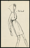 Cashin's illustrations of pullover sweater and knit dress designs. f11-07