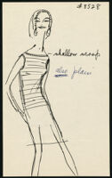 Cashin's illustrations of pullover sweater and knit dress designs. f11-22