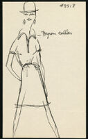 Cashin's illustrations of pullover sweater and knit dress designs. f11-17