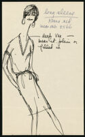 Cashin's illustrations of pullover sweater and knit dress designs. f11-28