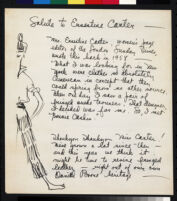 Cashin's ready-to-wear design illustrations for Sills and Co., titled "Salute to Ernestine Carter." b087_f04-01
