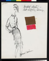Cashin's ready-to-wear design illustrations for Sills and Co., titled "Salute to Ernestine Carter." b087_f04-03