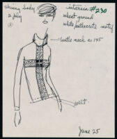 Cashin's illustrations of knitwear designs. b183_f04-14