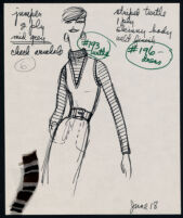 Cashin's illustrations of knitwear designs. b183_f04-06
