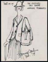 Notes and sketches of Cashin's handbag designs. b180_f10-04