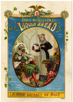 David Nicholson's Liquid Bread.  A pure extract of malt [inscribed]