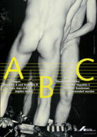 Poster of two nude men facing each other having sexual contact