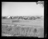 Tent city camp for Jehovah's Witnesses gathering in Los Angeles, Calif., 1947