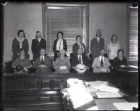 Jury from David Clark's first murder trial, Los Angeles, 1931