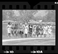 Eleven winners of the Mannequins of the Assistance League's Best Dressed Women of Southern California, 1973