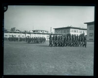 Los Angeles Manual Arts ROTC cadets marching for General Charles C. Morton, Los Angeles, 1922