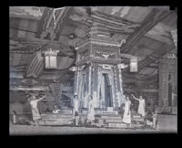 Los Angeles County's Aztec temple exhibit for the Valencia Orange Show, Anaheim, 1931