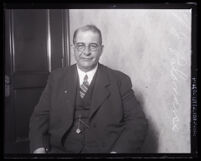Frank J. Palomares, manager of San Joaquin Valley Agricultural Labor Bureau, Los Angeles, 1930