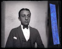 S. Manuel Reachi, Mexican attache and husband of actress Agnes Ayres, Los Angeles, 1924