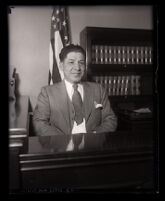 Boxer Joe Rivers in court, Los Angeles, 1931