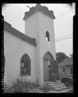 Exterior of Emmanuel Methodist Church (aka Little Church of the Eastside) in Los Angeles, Calif., 1954