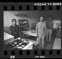 Mixtec farm worker family in living quarters labor camp in San Diego County, Calif., 1987