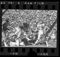 Los Angeles Rams vs New Orleans Saints football game, 1975