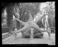 Star of the Sea float in the Tournament of Roses Parade, Pasadena, 1938
