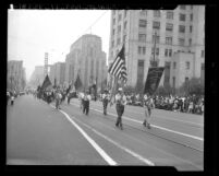 C.I.O and A.F.L. Labor Day parades, Los Angeles, Calif., 1946