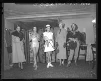 Women's Division, Chamber of Commerce hosts fashion parade in Los Angeles, Calif., 1948