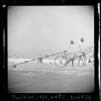 Surfers at Redondo Beach, Calif., 1962