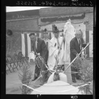 Groundbreaking and Shinto ceremony for Los Angeles Flower Market, 1962