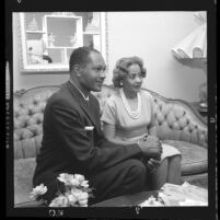 Thomas Bradley and wife Ethel after being elected to the Los Angeles City Council, 1963