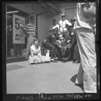Sit-in protester, Reverend Hebert Yates being arrested in Torrance, Calif., 1963