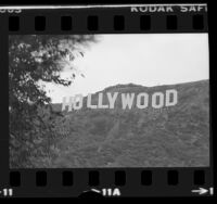 Rebuilt Hollywood sign, Calif., 1978
