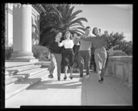 University of Redlands students square-dancing Redlands, Calif., 1948