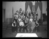 26 contestants for Queen of Tournament of Roses in Pasadena, Calif., 1948