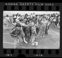 Students at Hoover Street Elementary School in Los Angeles, Calif., 1984