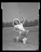 Marion Caster, 1947 majorette for the Los Angeles Rams