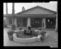 Know Your City No.78 Memorial fountain and courtyard of Campo de Cahuenga, Calif.