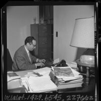 Caltech professor and playwright Oscar Mandel, 1965