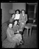 Five women employees of the International Institute in Los Angeles, Calif., 1947