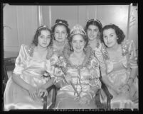 Five pulchritudinous senoritas, winners in a popularity contest in San Diego, Calif., 1938