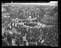 Crowd at Holy Name Union's ceremony in tribute to Our Lady of Guadalupe, Calif., 1940