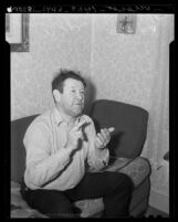 Jim Thorpe at his home in Inglewood, Calif., 1940