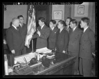 Japanese-American Citizens League declaring loyalty to the United States, Los Angeles, Calif., 1941