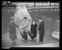 Returning Japanese American internees at Evergreen Hostel in Los Angeles, Calif., 1945
