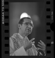 Archbishop of Los Angeles Archdiocese Roger Mahoney, 1986