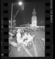 Street scene at intersection of Fox Westwood Village theater, Calif., 1986
