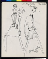 Cashin's illustrations of sweater designs for Ballantyne of Peebles, in triplicate.