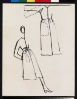 Cashin's ready-to-wear design illustrations for Sills and Co., 2 labeled for "Vogue."
